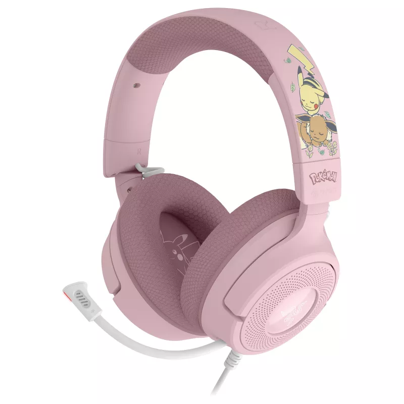 Razer Kraken V4 X Pokémon Pikachu & Eevee Edition Kabelgebundenes Gaming-Headset, USB-A, 7.1 Surround, Chroma RGB