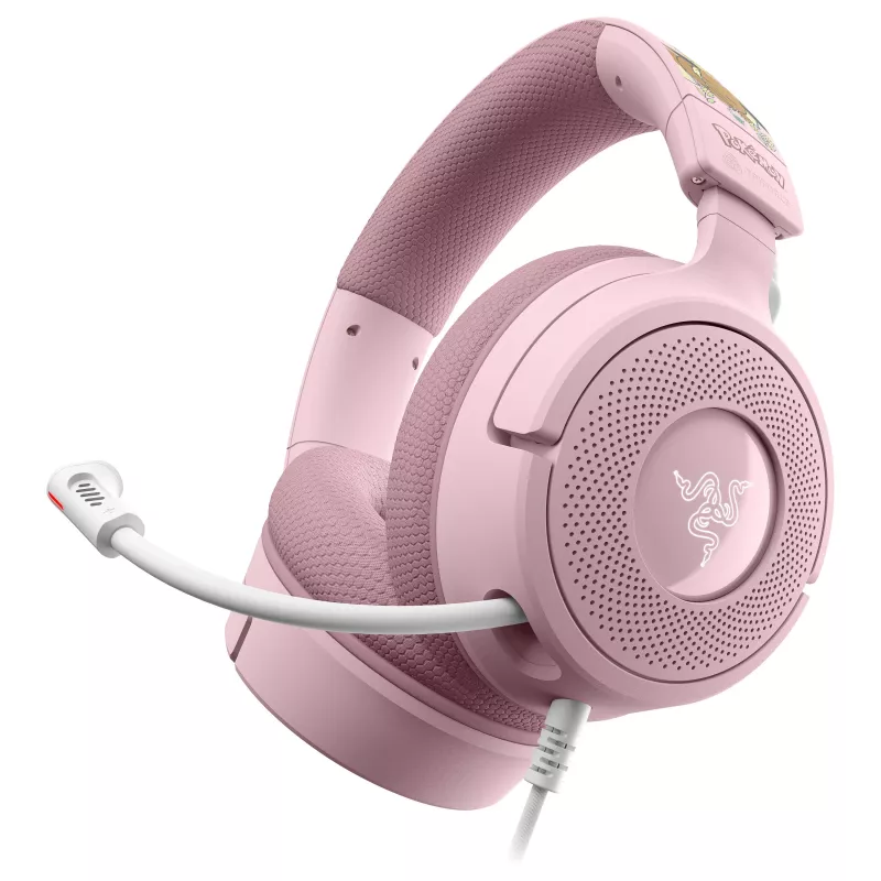 Razer Kraken V4 X Pokémon Pikachu & Eevee Edition Kabelgebundenes Gaming-Headset, USB-A, 7.1 Surround, Chroma RGB