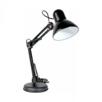 RealPower Retro Schreibtischlampe SL-70, schwarzes Metall