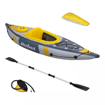 REBEL ACTIVE Schlauchboot Kajak 282x90x43 cm, Set