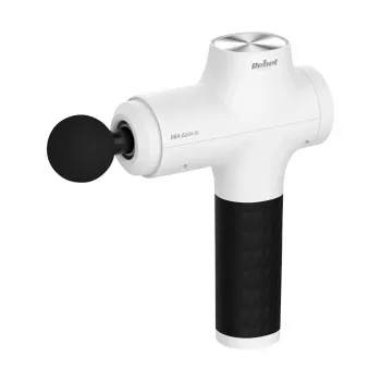 REBEL ACTIVE Massage Gun mit 8 Aufsätzen, Weiß