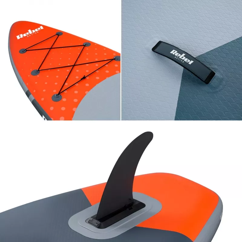 REBEL ACTIVE RBA-4500 aufblasbares SUP-Board 350 cm Orange