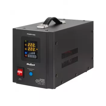 Rebel POWER-1000 USV - Reiner Sinus-Wandler mit Ladefunktion 12V 230V 1000VA/700W