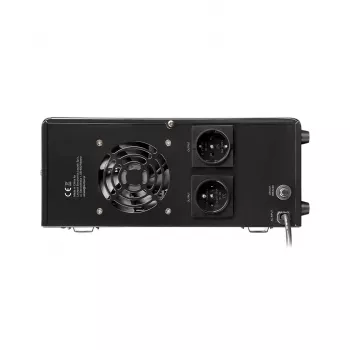 Rebel POWER-1000 Wandmontierte Notstromversorgung – Reiner Sinus-Wechselrichter mit 12V-Ladefunktion, 230V, 1000VA/700W
