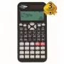 REBELL Scientific Calculator SC2080 – 240 Funktionen, 2-zeiliges LCD, batteriebetrieben, Schwarz