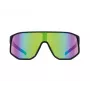 Red Bull Spect Dash Sonnenbrille - Schwarz/Brauner Rahmen, Blaue verspiegelte polarisierte Gläser, CAT3