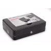 RED EAGLE BOX-300 Metall-Geldkassette mit Schlüsselschloss, Schwarz, Stahl