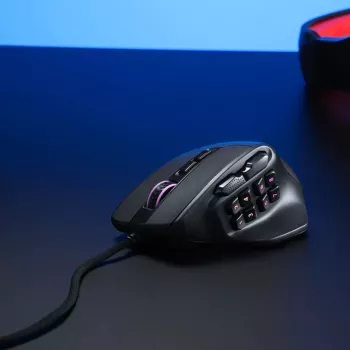 REDRAGON Aatrox 6200DP RGB MMO Gaming-Maus - Schwarz