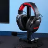REDRAGON AURORA Over-Ear Gaming-Headset mit 50-mm-Treibern, RGB-LED, abnehmbarem Mikrofon - Schwarz