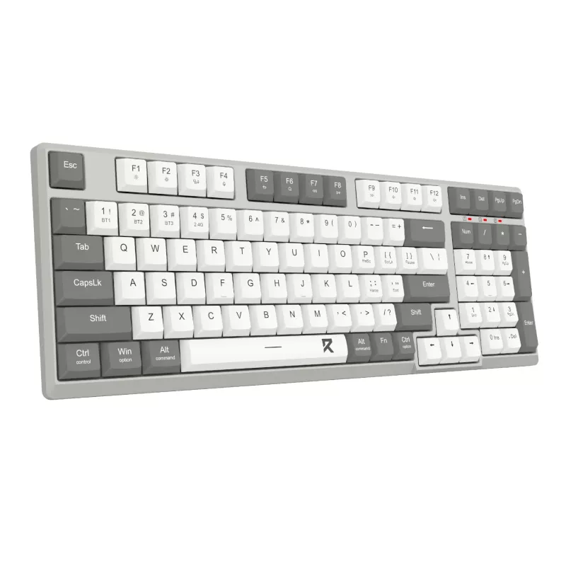 Redragon BK-7113 SCISSOR Full-Sized Kabelgebundene USB-Gaming-Tastatur - RGB-Hintergrundbeleuchtung, Low-Profile-Scherenschalter, 104 Tasten, Anti-Ghosting, Schwarz