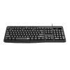 Redragon BK-7366 Full-size Ergonomische Kabelgebundene Membran-Bürotastatur - Schwarz