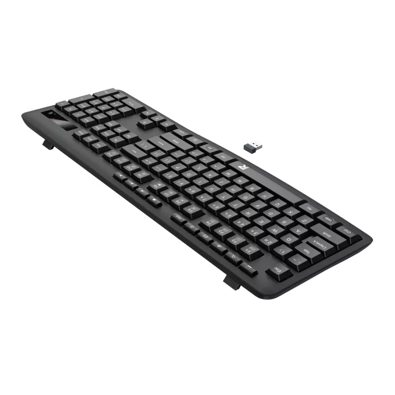 Redragon BK-7367 Full-size Ergonomische Kabellose Membran-Bürotastatur - Schwarz