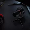 REDRAGON BLAZAR Cardioid USB-Gaming-Mikrofon mit Stativ, Pop-Filter und Stoßdämpfer - Schwarz