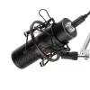 REDRAGON BLAZAR Cardioid USB-Gaming-Mikrofon mit Stativ, Pop-Filter und Stoßdämpfer - Schwarz