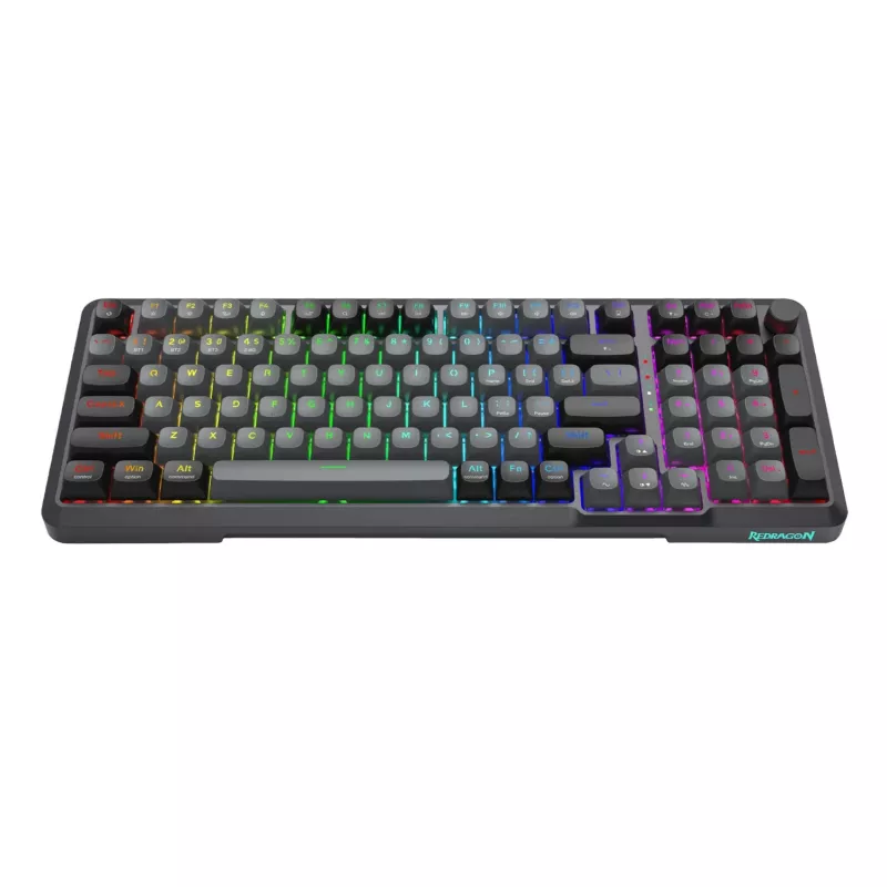 Redragon BRAGI PRO K688 98+1 Gasket Wireless Mechanische Tastatur (Triple Mode, RGB, Hot-Swappable, Cream Linear Switches)
