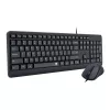 Redragon BS-7092 Kabelgebundenes Gaming-Tastatur- und Maus-Set, RGB-Hintergrundbeleuchtung, 3200 DPI, Schwarz