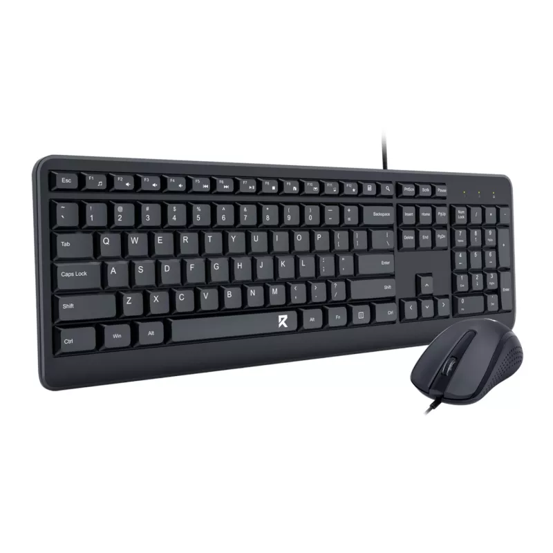 Redragon BS-7092 Kabelgebundenes Gaming-Tastatur- und Maus-Set, RGB-Hintergrundbeleuchtung, 3200 DPI, Schwarz