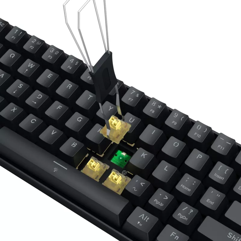 Redragon FIZZ Magnetic Plus 60% RGB Gaming-Tastatur - Schwarz