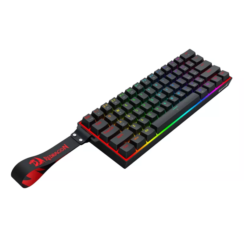 Redragon FIZZ Magnetic Plus 60% RGB Gaming-Tastatur - Schwarz