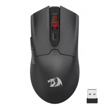 Redragon FYZU M995 PRO Kabellose Gaming-Maus - Schwarz, 26K DPI Pixart 3395, Tri-Mode, 9 Tasten, RGB, 70h Akku