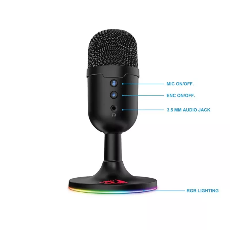 Redragon GM303 PULSAR Gaming-Stream-Mikrofon - Schwarz