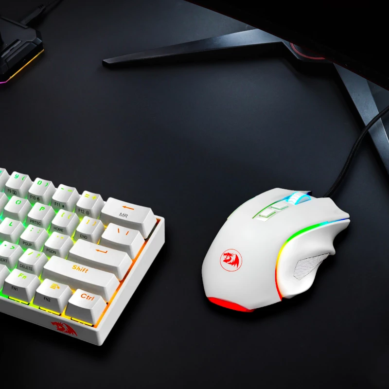 REDRAGON GRIFFIN 7200DPI Gaming-Maus - Weiß