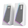 Redragon GS20W ANVIL 3W 2.0 RGB Stereo Desktop PC Lautsprecher - Weiß