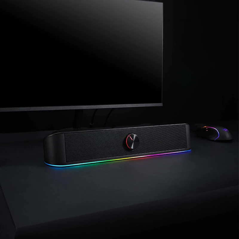 Redragon GS560 Adiemus 2.0 RGB USB/Aux Gaming-Soundbar - Schwarz