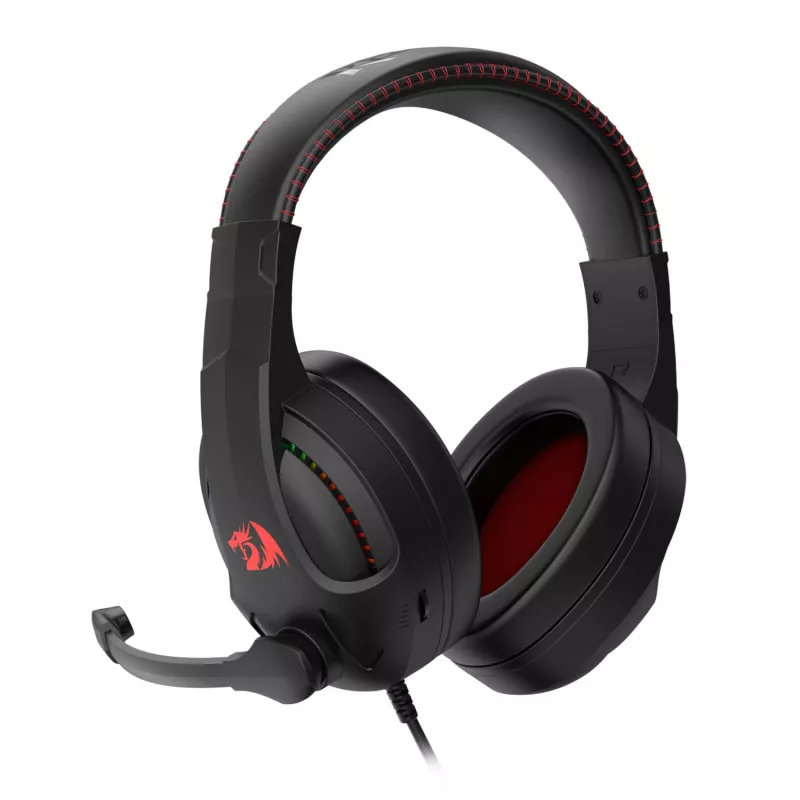 Redragon H211 CRONUS Virtual 7.1 Surround Sound RGB Kabelgebundenes Gaming-Headset - Schwarz