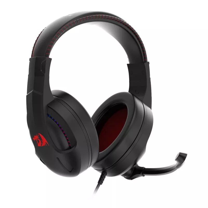 Redragon H211 CRONUS Virtual 7.1 Surround Sound RGB Kabelgebundenes Gaming-Headset - Schwarz