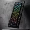 REDRAGON Horus Mini Pro 61-Tasten Tri-Mode kabellose RGB Low Profile mechanische Gaming-Tastatur - Schwarz (Red Switch)