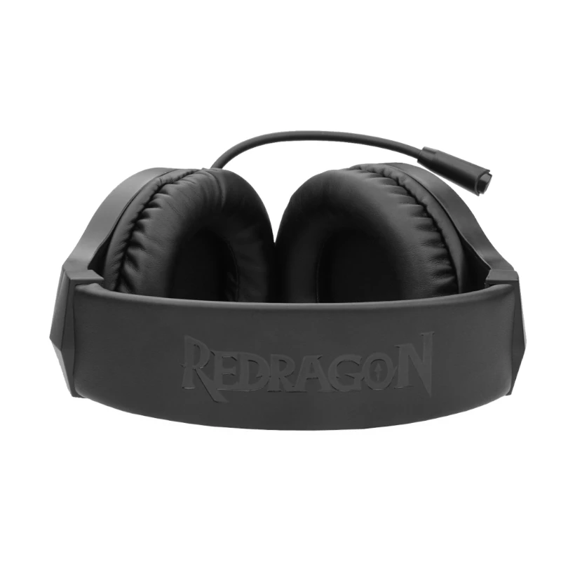 REDRAGON HYLAS H260RGB Over-Ear Gaming-Headset mit abnehmbarem Mikrofon, 50-mm-Treibern, RGB-Beleuchtung, 3,5-mm-Audio + USB-Strom, Schwarz
