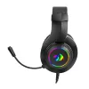REDRAGON HYLAS H260RGB Over-Ear Gaming-Headset mit abnehmbarem Mikrofon, 50-mm-Treibern, RGB-Beleuchtung, 3,5-mm-Audio + USB-Strom, Schwarz