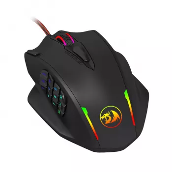 REDRAGON IMPACT 12400DPI MMO Gaming-Maus - Schwarz