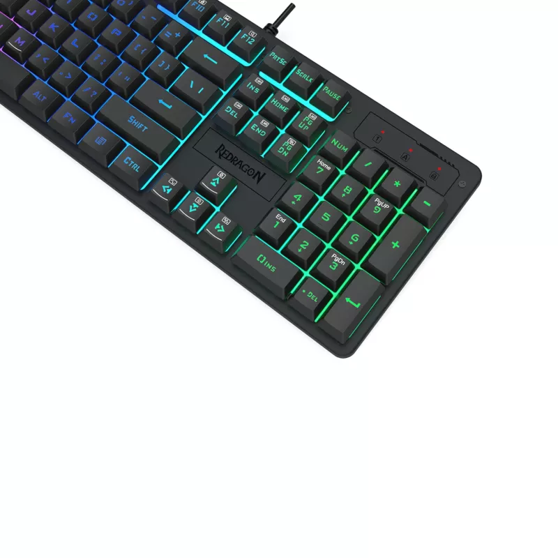 Redragon K521 RGB NETHERBANE 104-Tasten Membran Gaming-Tastatur