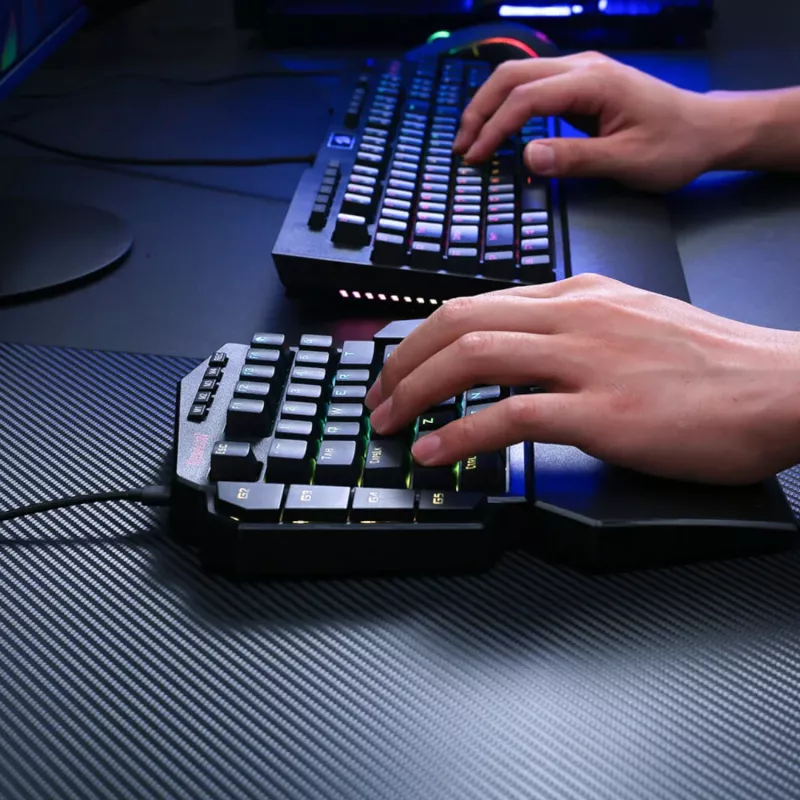 Redragon K585 DITI ELITE PRO RGB 40% Kabellose Mechanische Gaming-Tastatur - Blaue Switches