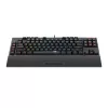 Redragon K588 RGB Pro BROADSWORD TKL Mechanische Kabelgebundene Gaming-Tastatur - Schwarz