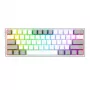 Redragon K617 FIZZ 60% kabelgebundene RGB Gaming-Tastatur - Weiß/Grau