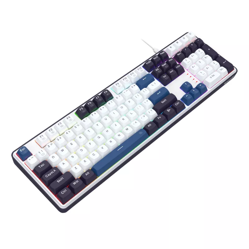 Redragon K689 WYVERN RGB Kabelgebundene Mechanische Tastatur - Weiß/Schwarz