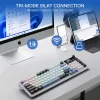 Redragon K719WGB GALATIN RGB PRO kabellose mechanische Gaming-Tastatur in voller Größe - Weiß