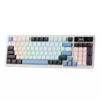 Redragon K719WGB GALATIN RGB PRO kabellose mechanische Gaming-Tastatur in voller Größe - Weiß