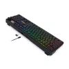 Redragon K762 TERRAFLARE PRO RGB Kabellose Gasket Gaming-Tastatur - 75% 82 Tasten, Tri-Modus, Hot-Swappable, Double-Shot PBT, Schwarz