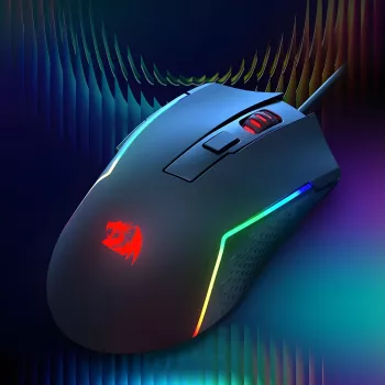 Redragon M616 TRIDENT 10000DPI RGB Gaming-Maus - Schwarz