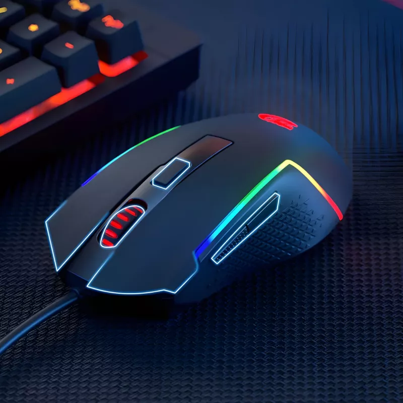 Redragon M616 TRIDENT 10000DPI RGB Gaming-Maus - Schwarz