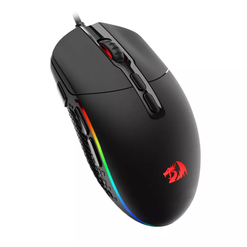 Redragon M719 INVADER RGB 10000 DPI Kabelgebundene Optische Gaming-Maus - Schwarz