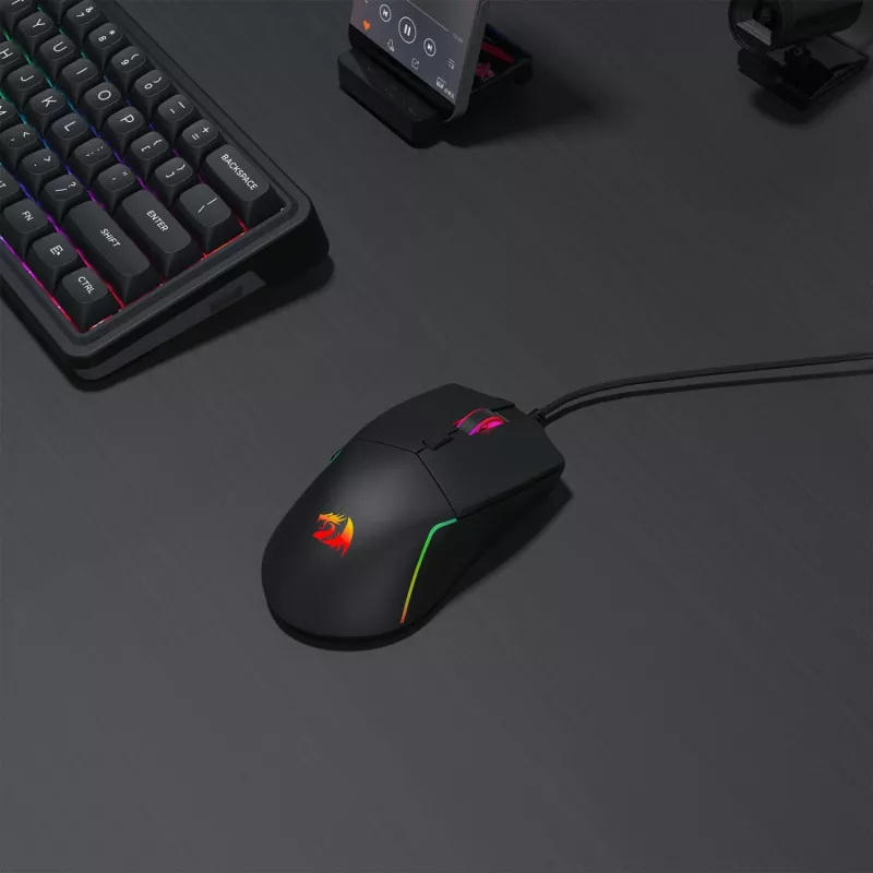 Redragon M730-RGB NAGA RGB 10000 DPI kabelgebundene Gaming-Maus