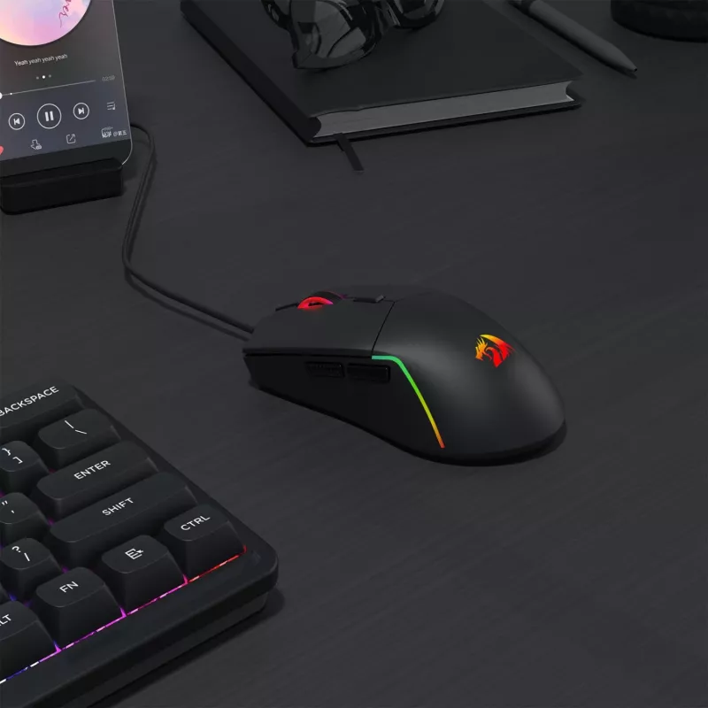 Redragon M730-RGB NAGA RGB 10000 DPI kabelgebundene Gaming-Maus