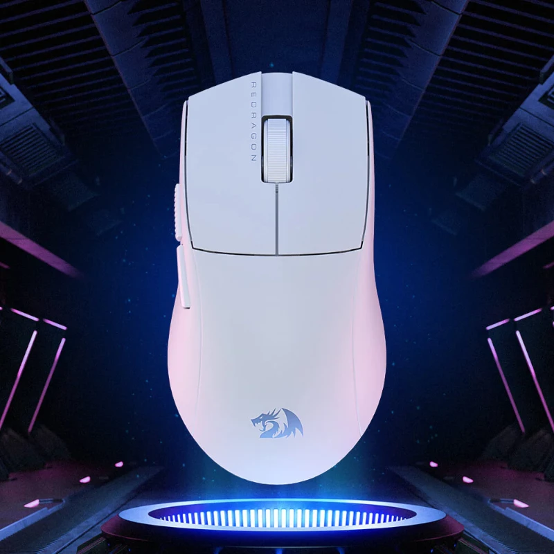 Redragon M916 PRO 1K 3-Mode Wireless Gaming-Maus – Weiß