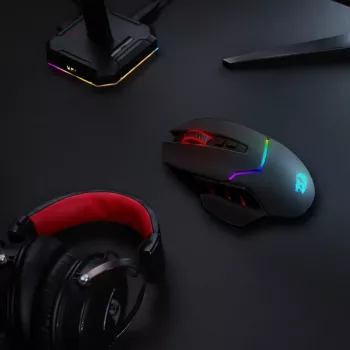 REDRAGON Mirage Pro 8000DPI RGB kabellose Gaming-Maus - Schwarz