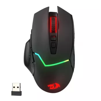 REDRAGON Mirage Pro 8000DPI RGB kabellose Gaming-Maus - Schwarz